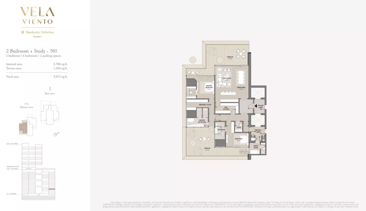 typeSize floor plan for Vela Viento