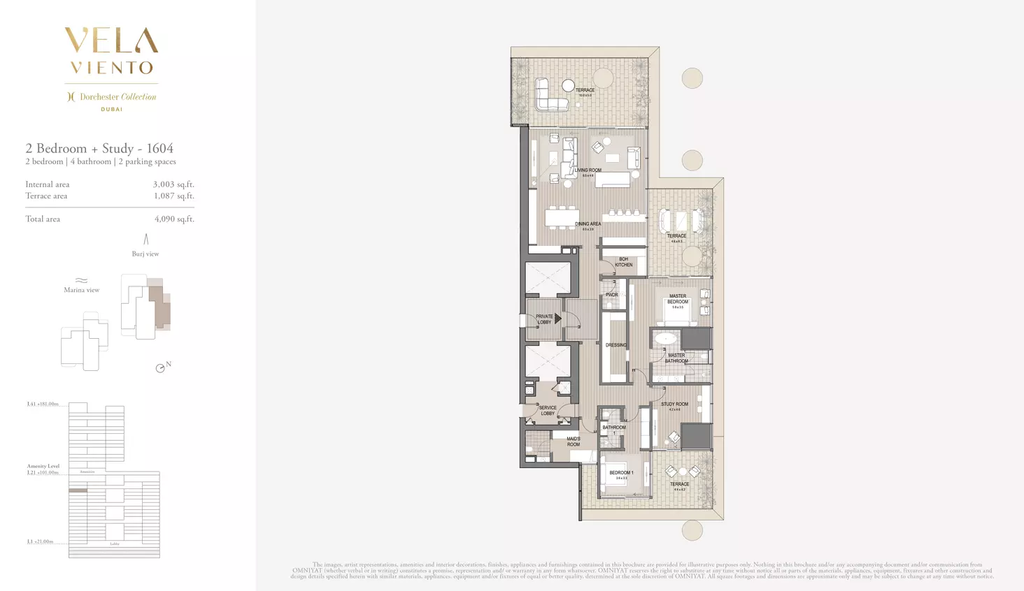 typeSize floor plan for Vela Viento