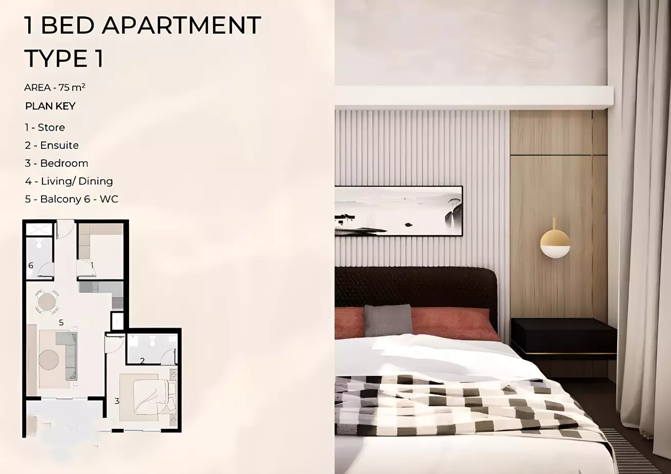 typeSize floor plan for VOI Residence