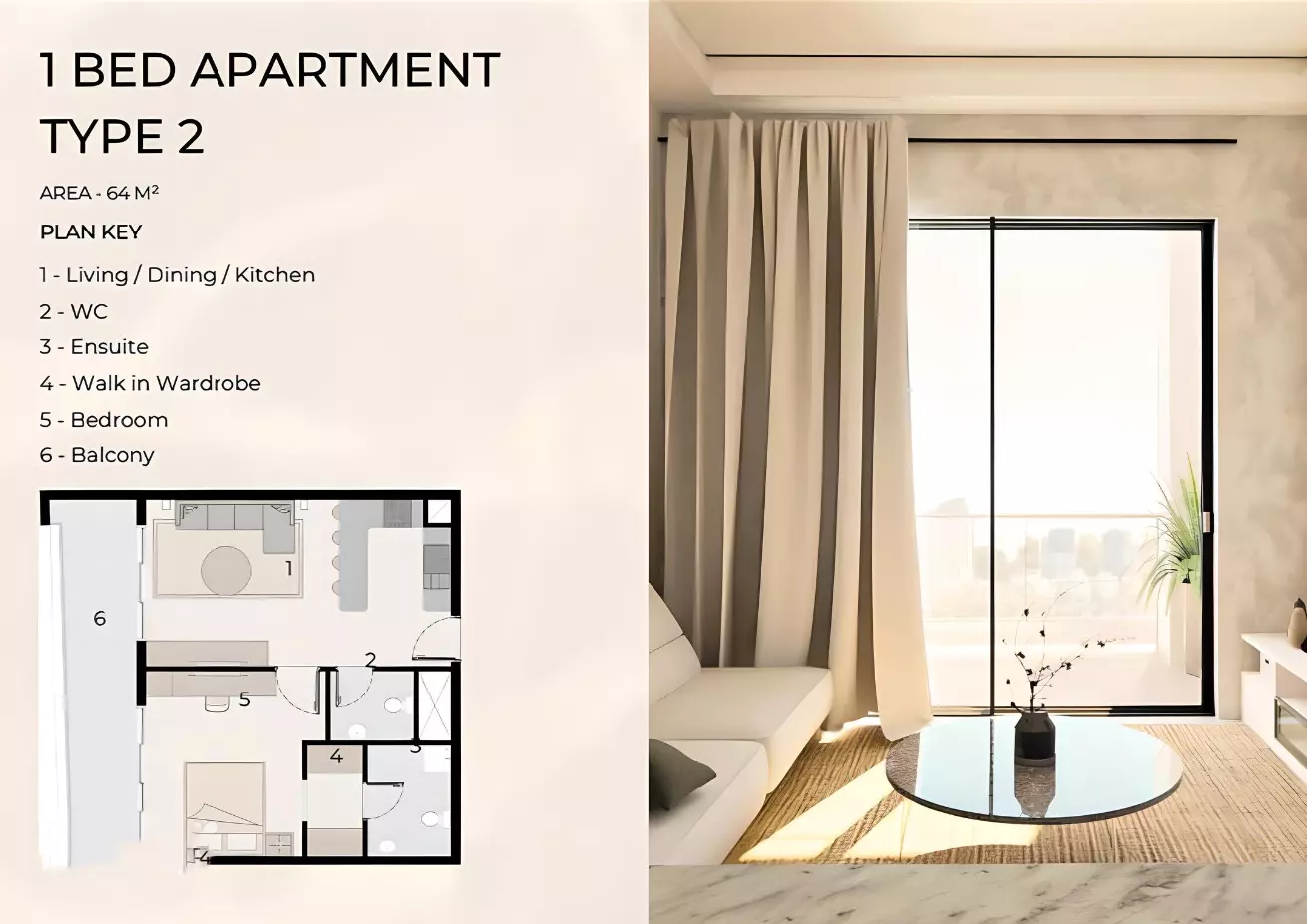 typeSize floor plan for VOI Residence