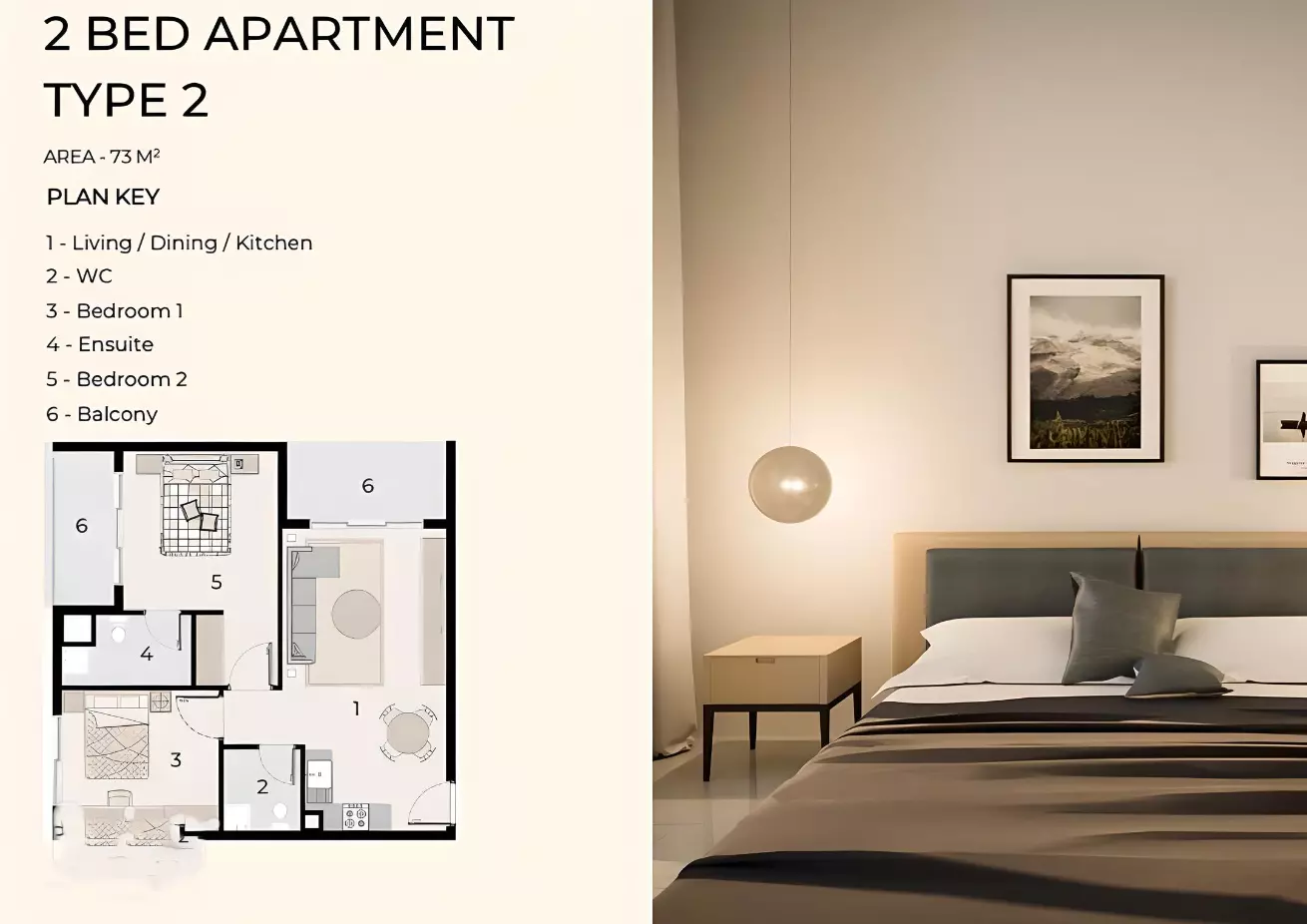 typeSize floor plan for VOI Residence