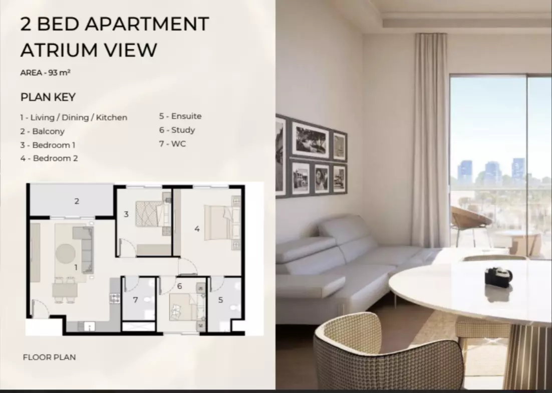 typeSize floor plan for VOI Residence
