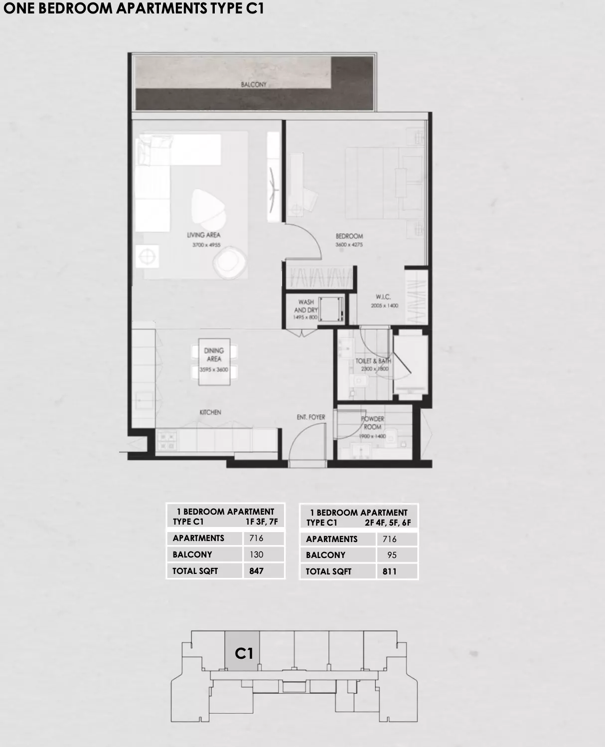 typeSize floor plan for Wadi 645