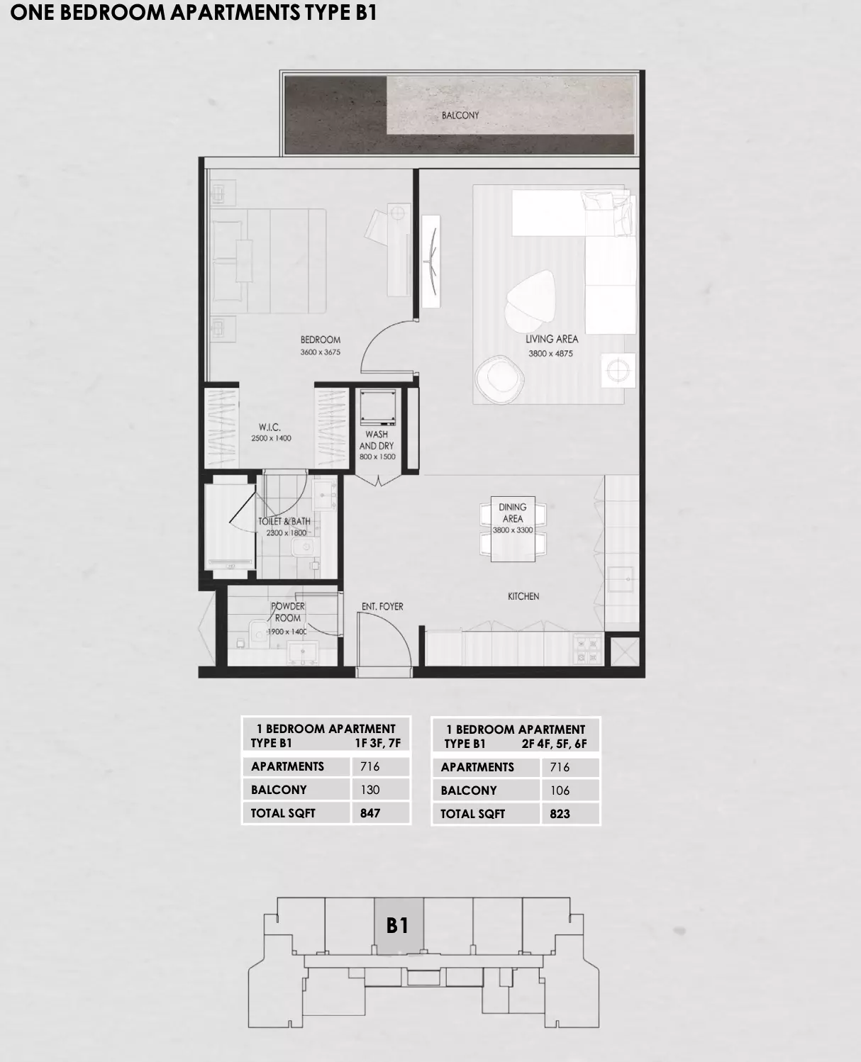 typeSize floor plan for Wadi 645