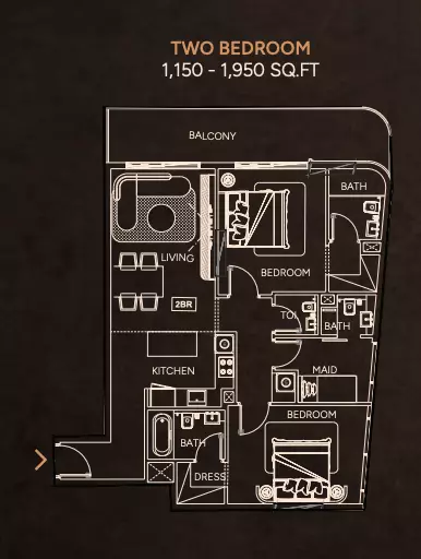 typeSize floor plan for Weston