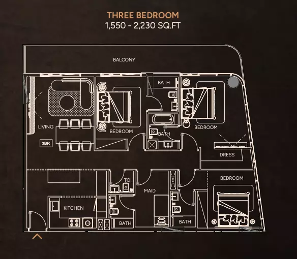 typeSize floor plan for Weston