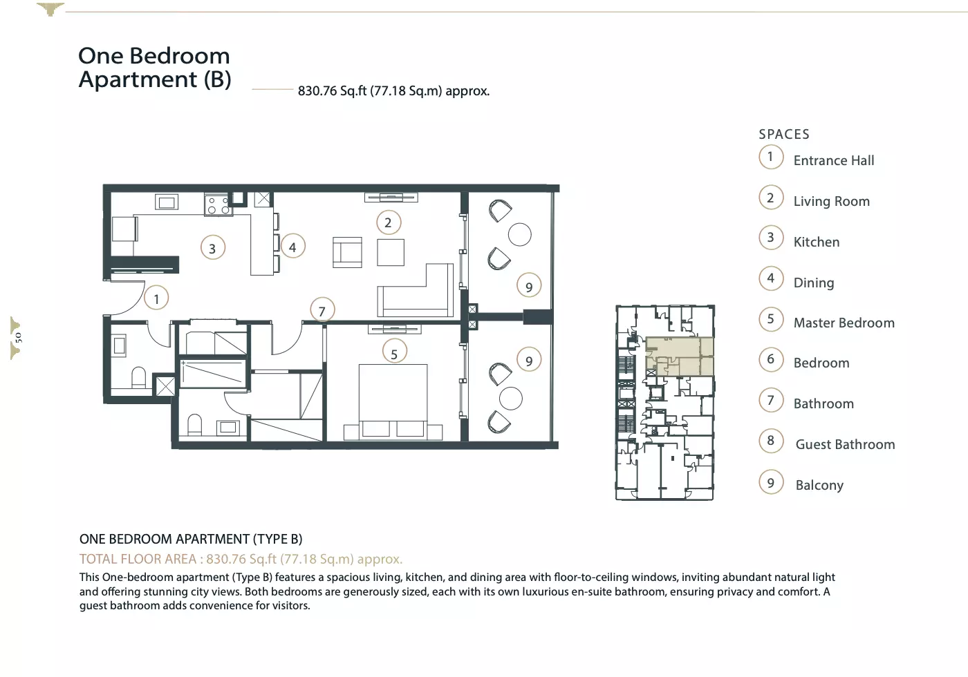 typeSize floor plan for Whitestone Residence