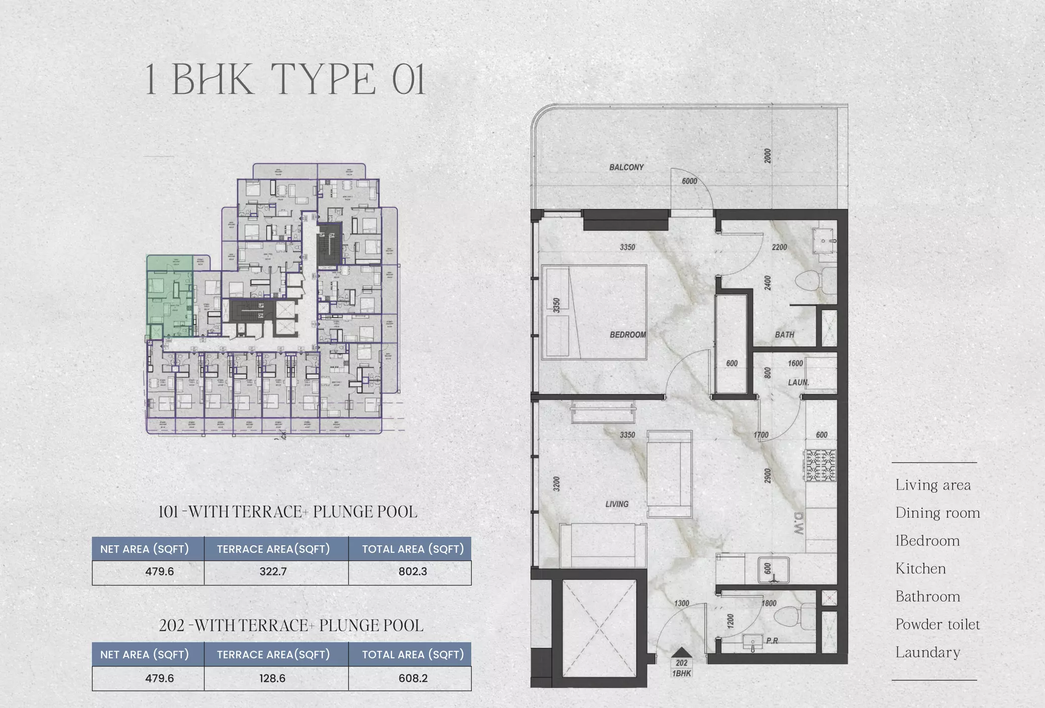 typeSize floor plan for Zyra Hills