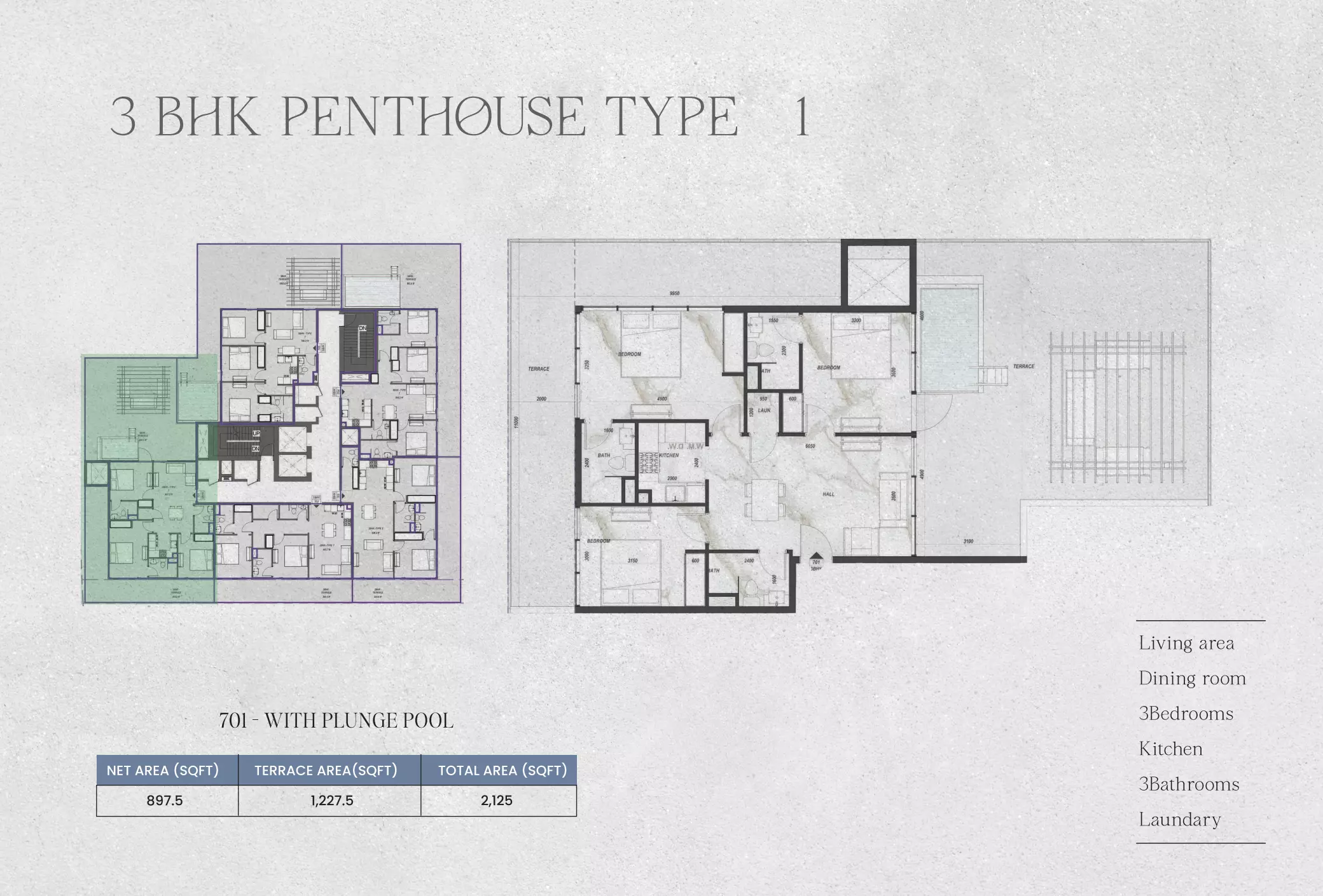 typeSize floor plan for Zyra Hills