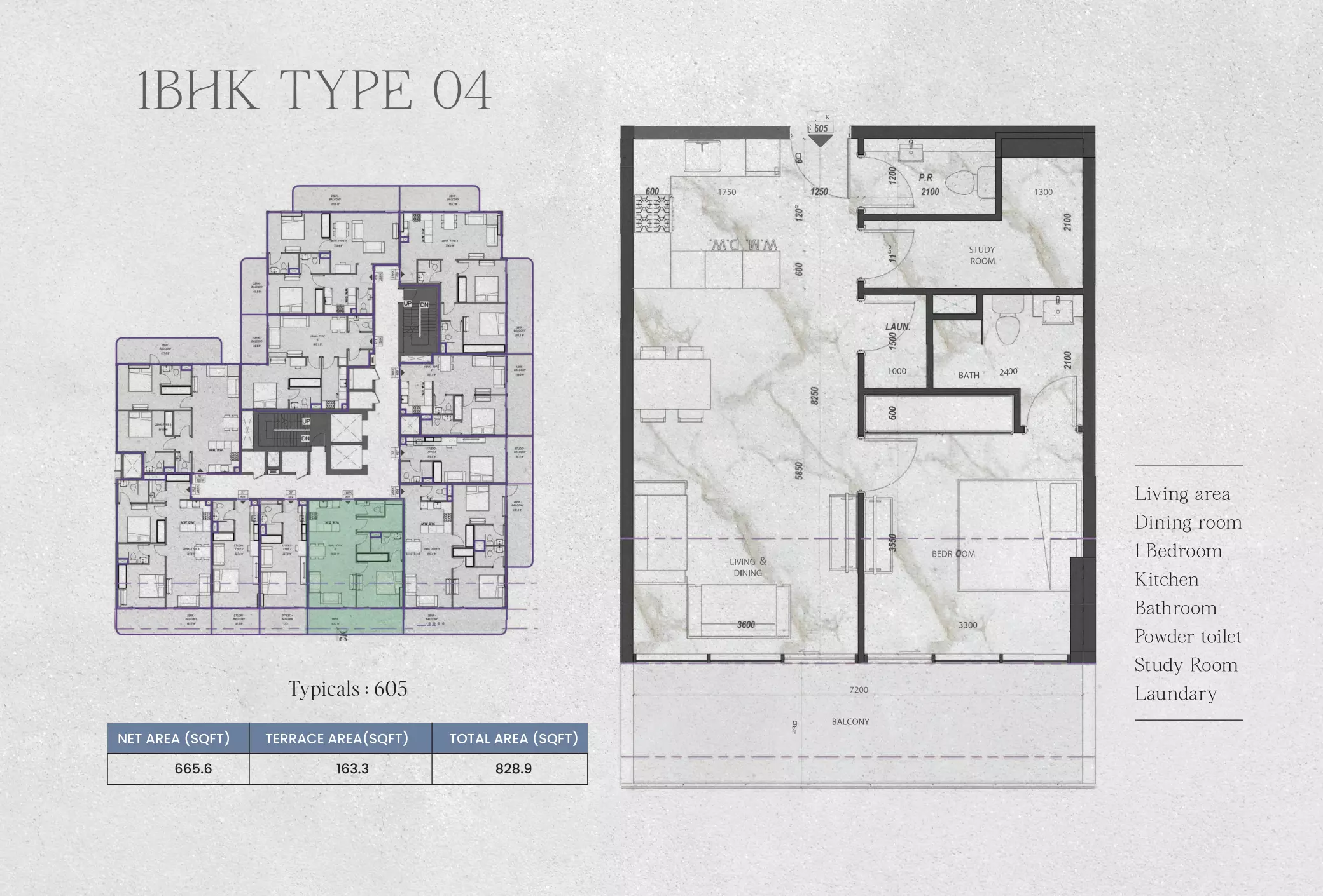 typeSize floor plan for Zyra Hills