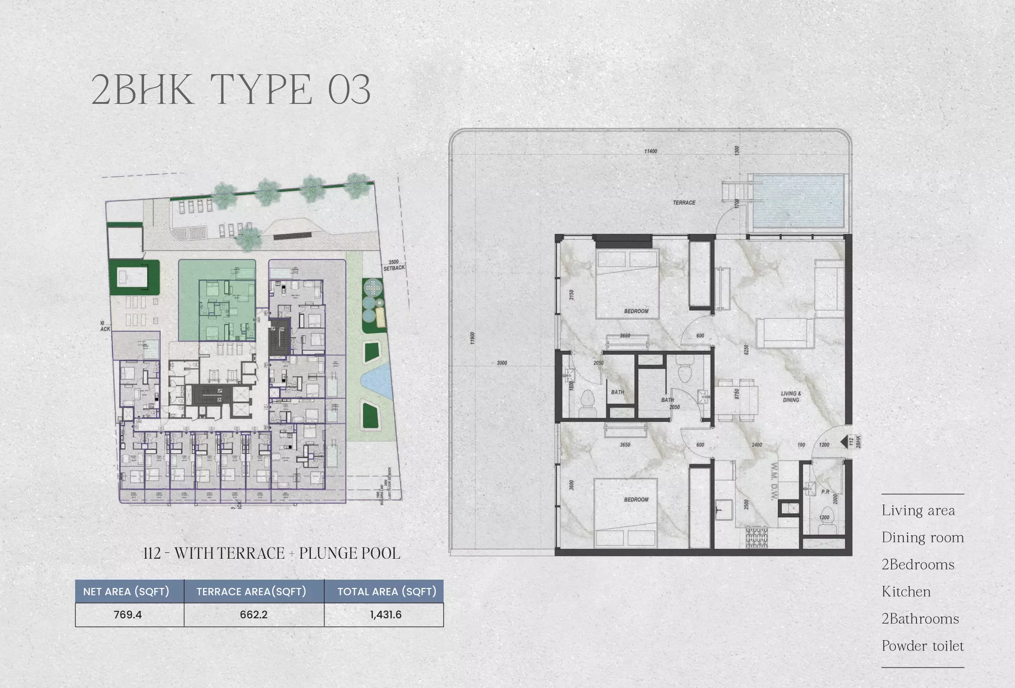 typeSize floor plan for Zyra Hills
